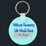 Porte-clés Cadeaux d'enseignant en géométrie<br><div class="desc">Géométrie/Mathématiques Cadeaux de l'enseignant,  t-shirts,  tasses,  porte - clés,  casquettes,  boutons,  cartes,  poste... .</div>