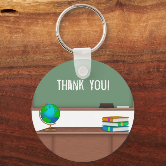 Porte-clés Cadeaux d'enseignant Merci (Recto)