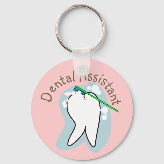 Porte-clés Cadeaux Dental Assistant Unique (Recto)