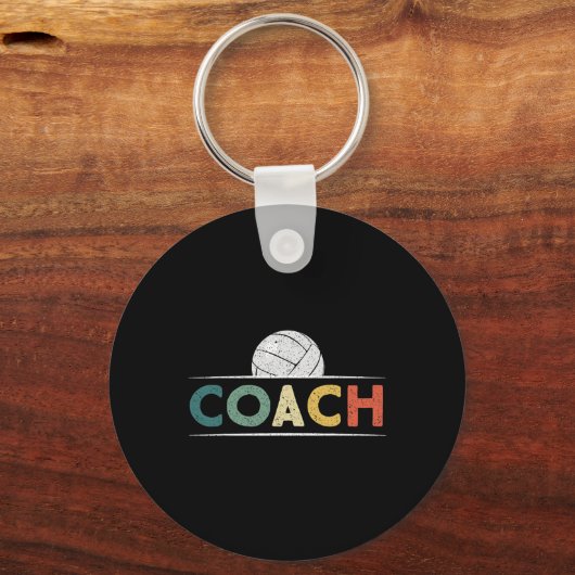 Porte-clés Cadeaux d'entraîneurs de volleyball Funny Retro Vi (Recto)
