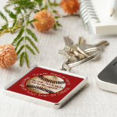 Porte-clés Cadeaux d'équipe de baseball personnalisés Cool, P (Côté)