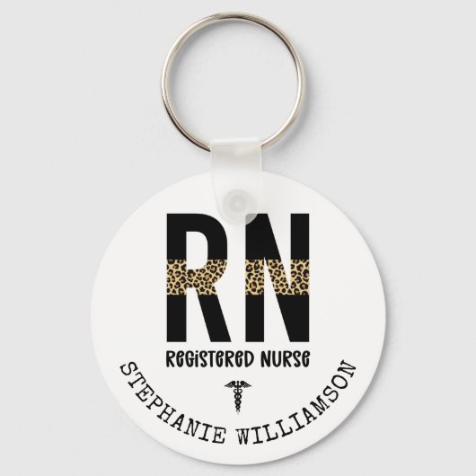 Porte-clés Cadeaux d'études d'infirmière autorisée (Recto)