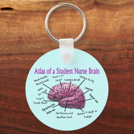Porte-clés Cadeaux d'infirmière étudiante (Recto)
