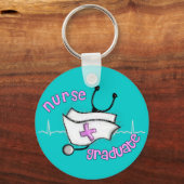 Porte-clés Cadeaux d'infirmières diplômées (conception Casque (Recto)