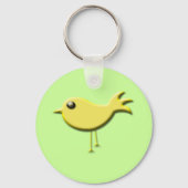 Porte-clés Cadeaux d'oiseaux jaunes (Recto)
