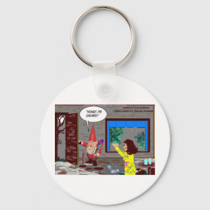 Porte-clés Cadeaux drôles de cartoon de gnome T-shirts Mugs C