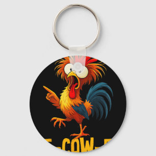 Porte-clés Cadeaux drôles de poulet F-caw-f Citation Kaw Meme