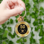 Porte-clés Cadeaux du 50e anniversaire pour amis, 50e (Main)