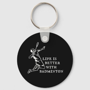 Porte-clés Cadeaux du joueur de badminton