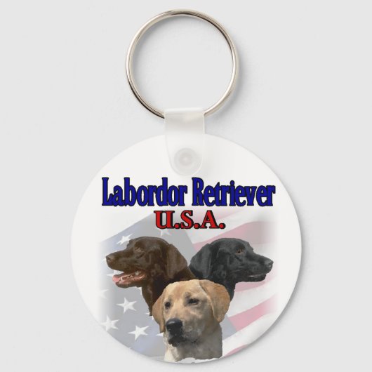 Porte-clés Cadeaux du Labrador Retriever (Recto)