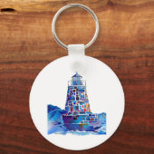 Porte-clés Cadeaux du phare de Newport (Recto)