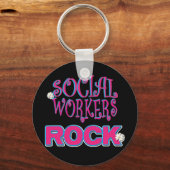 Porte-clés Cadeaux d'un travailleur social (Recto)