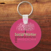 Porte-clés Cadeaux d'un travailleur social (Recto)