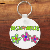 Porte-clés Cadeaux d'un travailleur social (Recto)