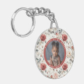 Porte-clés Cadeaux Élégants Pour Le Mari Fleur De Rose (Devant gauche)