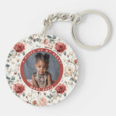 Porte-clés Cadeaux Élégants Pour Le Mari Fleur De Rose (Dos)