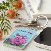 Porte-clés Cadeaux et accessoires de cochon (Devant droit)