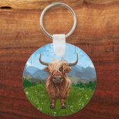 Porte-clés Cadeaux et accessoires de vache Highland (Recto)