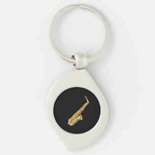Porte-clés Cadeaux et produits de conception de "saxophone"