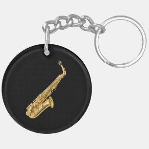 Porte-clés Cadeaux et produits de conception de "saxophone"
