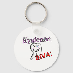 Porte-clés Cadeaux hygiénistes dentaires "Hygiéniste DIVA !"