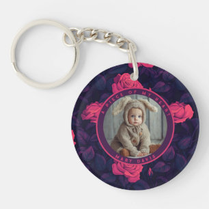 Porte-clés Cadeaux inspirés de la nature pour lui Fleur de ro
