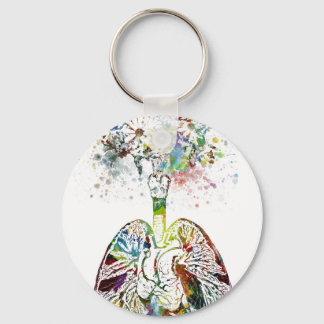 Porte-clés Cadeaux Médicales Coeur et poumons Motif