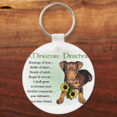 Porte-clés Cadeaux Miniature Pinscher (Recto)
