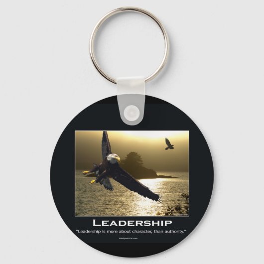 Porte-clés Cadeaux Motivationnels de l'aigle chauve (Recto)