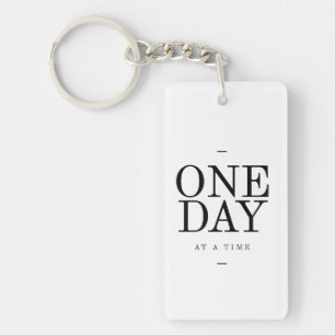 Porte-clés Cadeaux noirs blancs de inspiration d'une citation