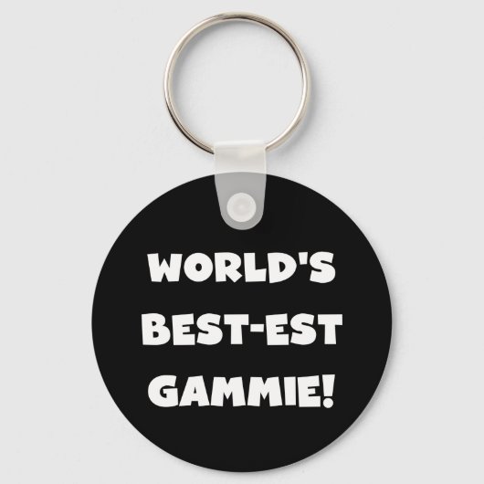 Porte-clés Cadeaux noirs et blancs du Meilleur-est Gammie du  (Recto)