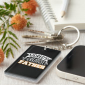 Porte-clés Cadeaux papa | Le plus grand père du monde (Devant droit)