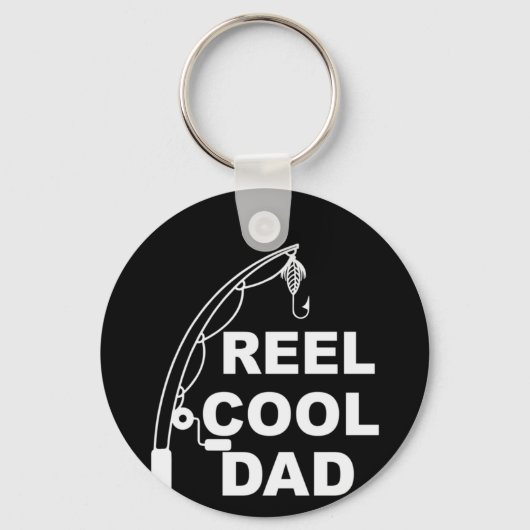 Porte-clés Cadeaux papa | Reel Cool Papa (Recto)