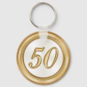 Porte-clés Cadeaux personnalisés 50e Réunion Porte - clés (Verso)