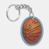 Porte-clés Cadeaux Personnalisés De L'Équipe De Basket-Ball (Devant gauche)