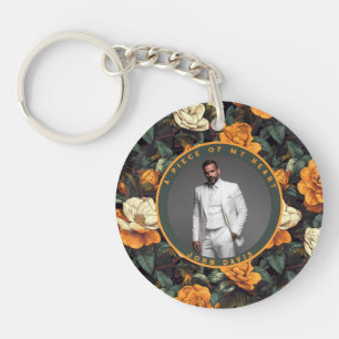 Porte-clés Cadeaux Personnels Audacieux Gardenias Floral