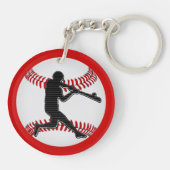 Porte-clés Cadeaux peu coûteux d'équipe de baseball (Dos)