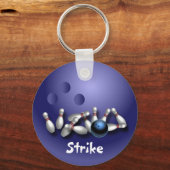 Porte-clés Cadeaux Porte - clé de Bowling sur mesure (Recto)