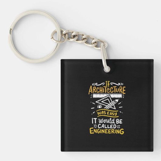 Porte-clés Cadeaux pour architectes (Devant)