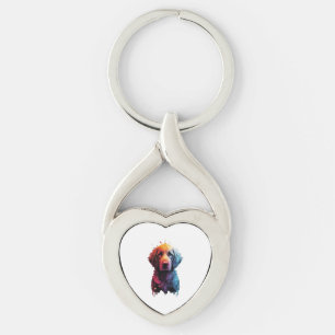 Porte-clés Cadeaux pour qui aime pour les chiens T-shirt clas