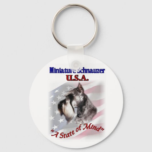 Porte-clés Cadeaux Schnauzer miniatures (Recto)