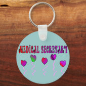 Porte-clés Cadeaux Secrétaire Médicale (Recto)