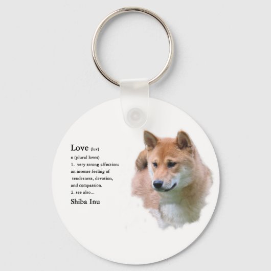 Porte-clés Cadeaux Shiba Inu (Recto)