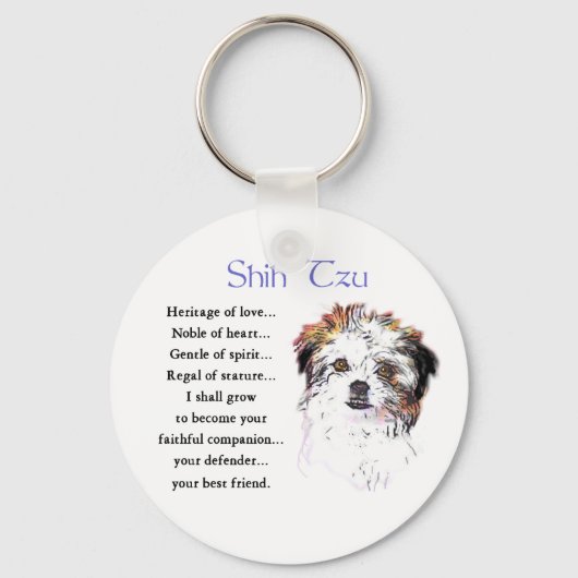 Porte-clés Cadeaux Shih Tzu Lovers (Recto)