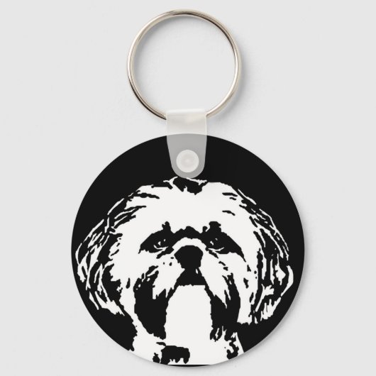 Porte-clés Cadeaux Shih Tzu - Porte - clé (Recto)