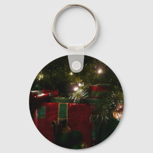 Porte-clés Cadeaux sous l'arbre de Noël