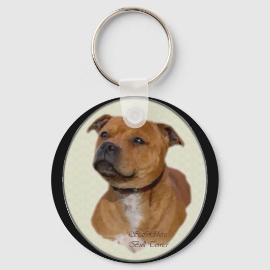 Porte-clés Cadeaux Staffordshire Bull Terrier (Recto)