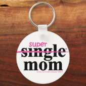 Porte-clés Cadeaux super maman pour mamans simples par MDillo (Recto)