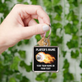 Porte-clés Cadeaux supérieurs personnalisés de base-ball (main)