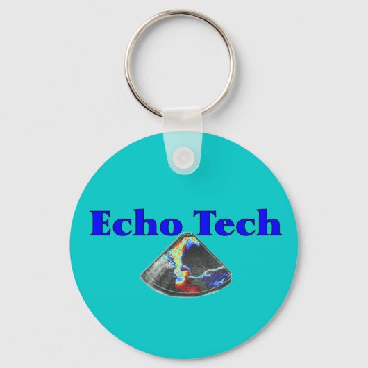 Porte-clés Cadeaux Techniciens Echo (Cardiac Echo Tech) (Recto)